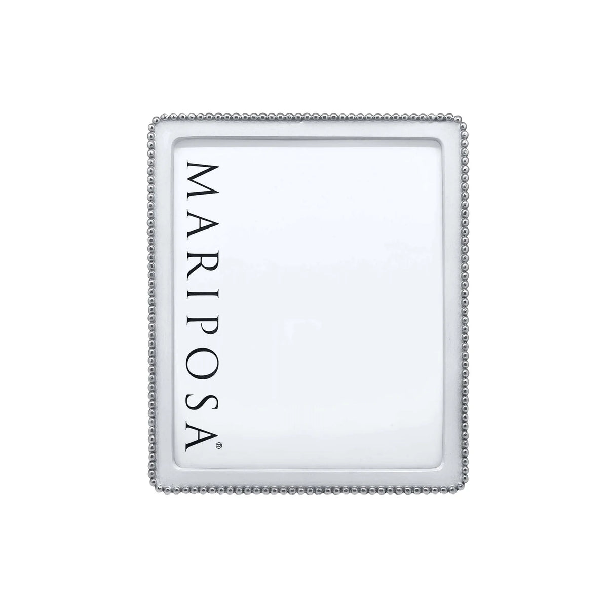 Mariposa Beaded White 8x10 Frame