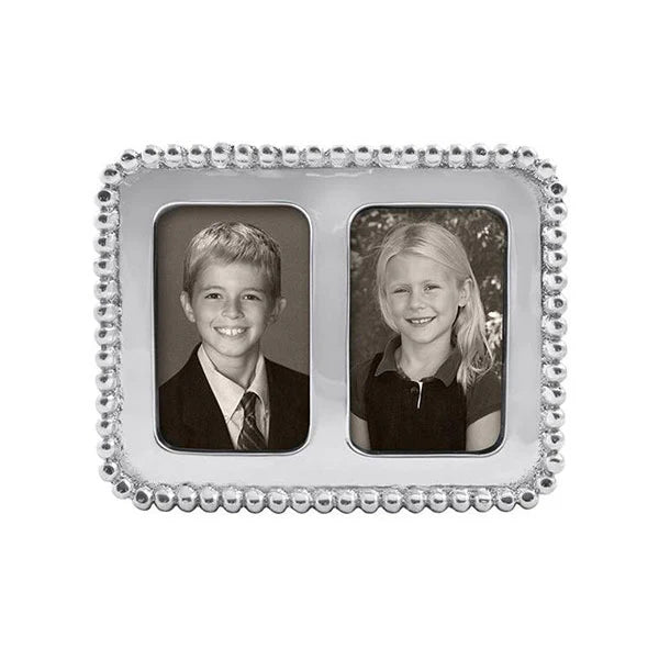 Mariposa Beaded 2x3 Double Frame