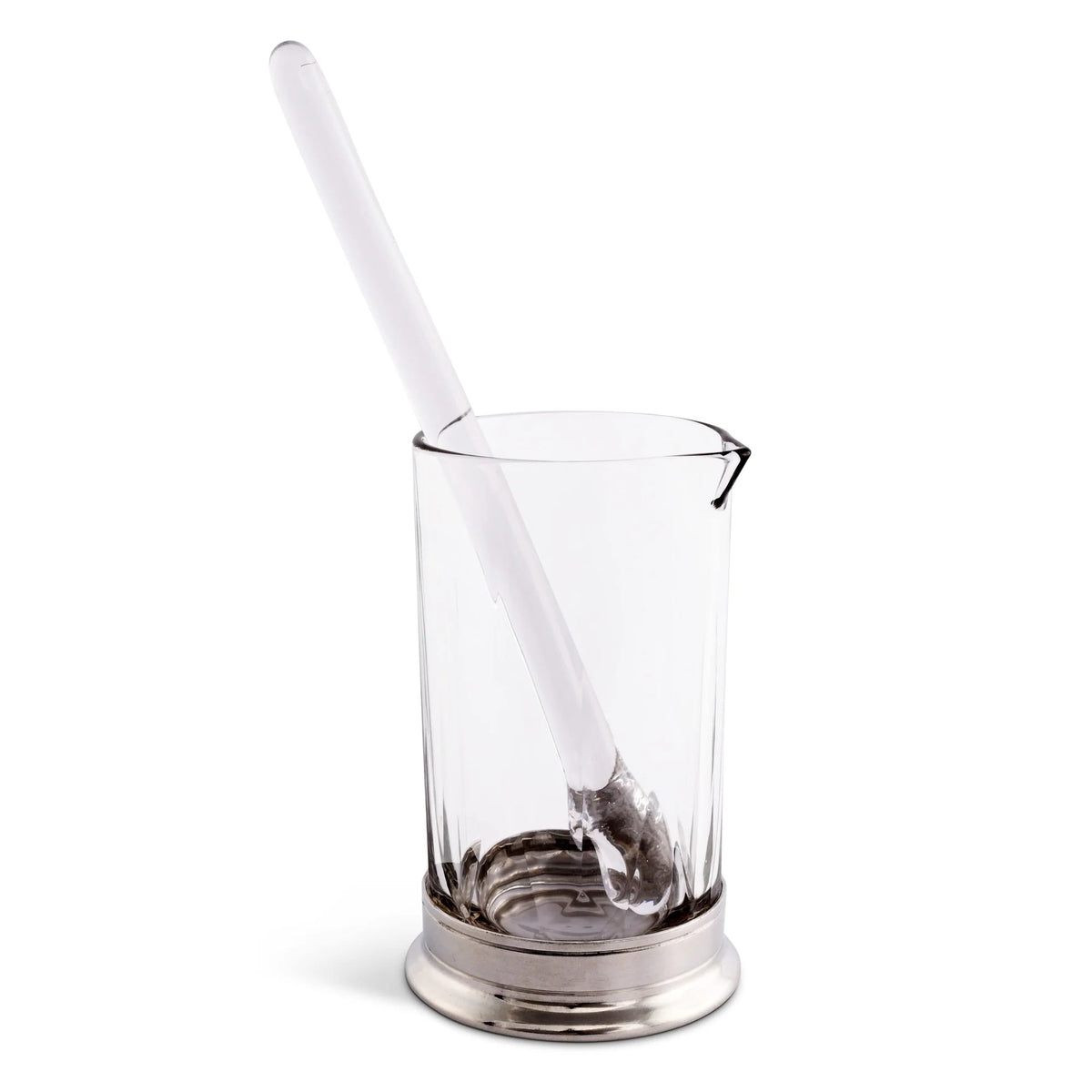 VH Appartenenza Hatched Glass Mixing Pitcher & Stirrer
