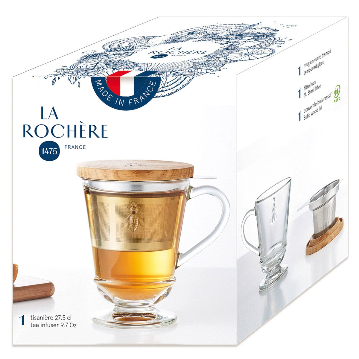 La Rochère Bee Tea Infuser Mug