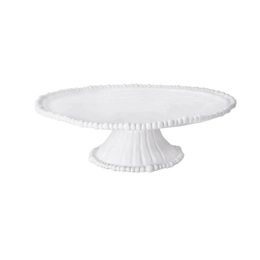 Beatriz Ball VIDA Alegria Pedestal Cake Plate White