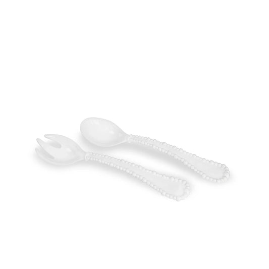 Beatriz Ball VIDA Alegria Large Salad Servers (White)