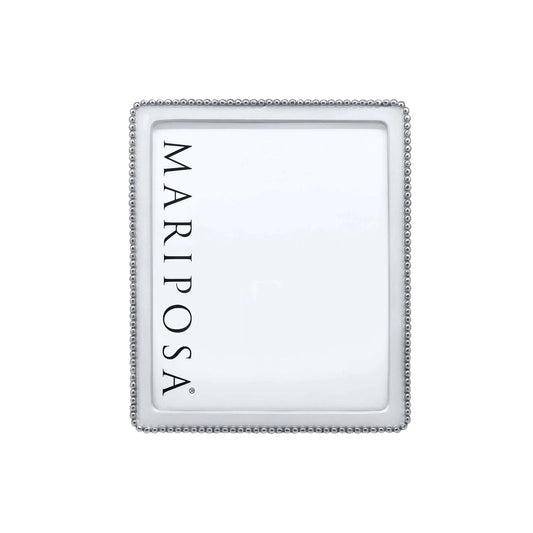 Mariposa Beaded White 8x10 Frame