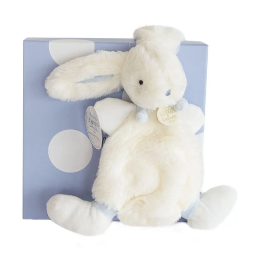 Doudou et Compagnie Blue Bunny Doudou Blanket Plush Pal
