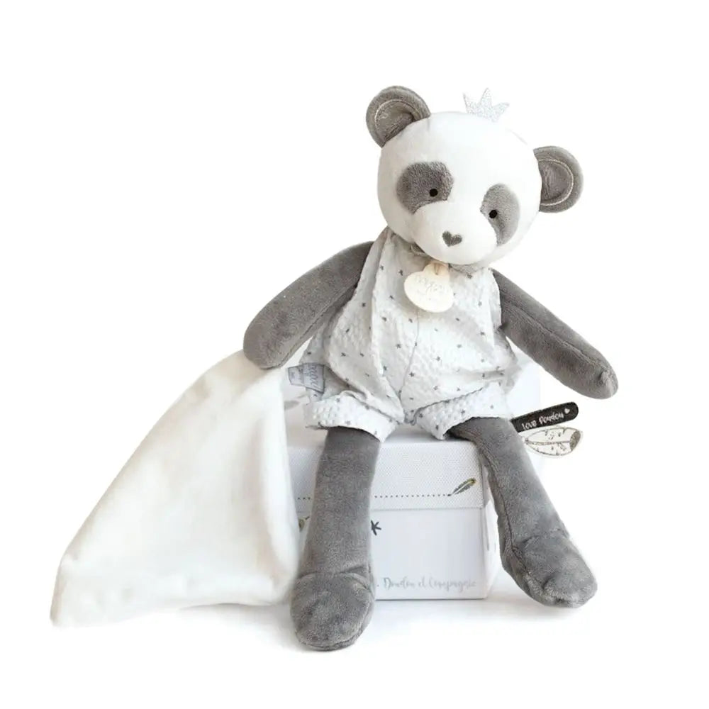 Doudou et Compagnie Dream Maker Panda Plush with Doudou Blanket