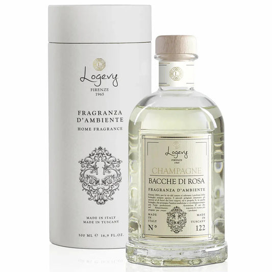 Logevy 1965 Champagne E Bacche Di Rosa Home Fragrance + Sticks