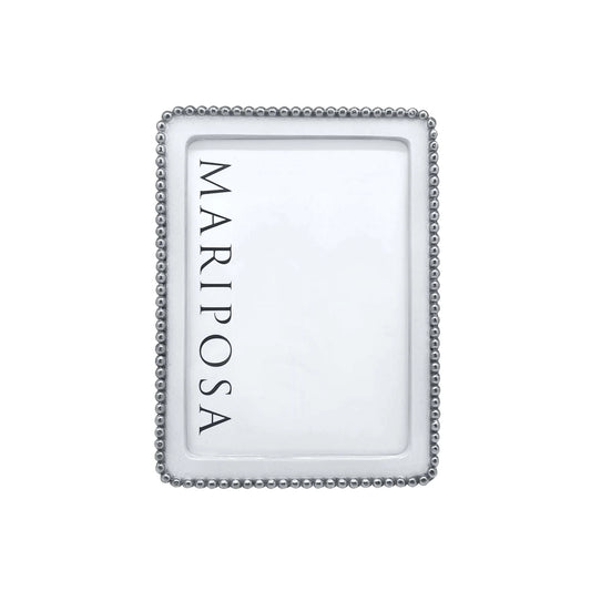 Mariposa Beaded White 5x7 Frame