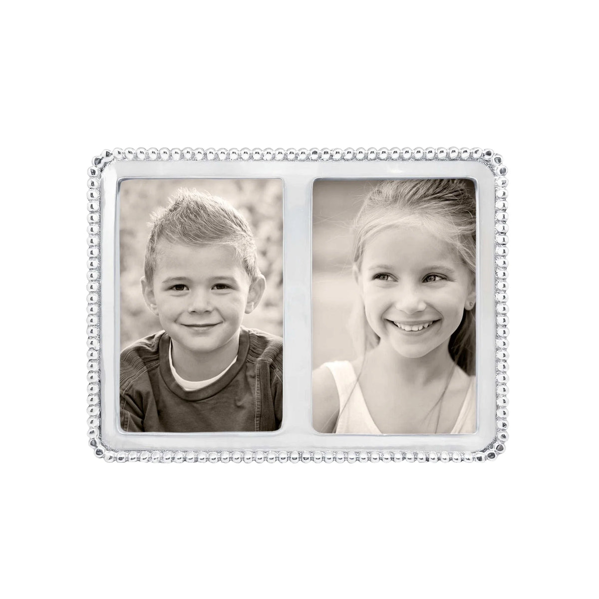 Mariposa Beaded Double 4x6 Frame