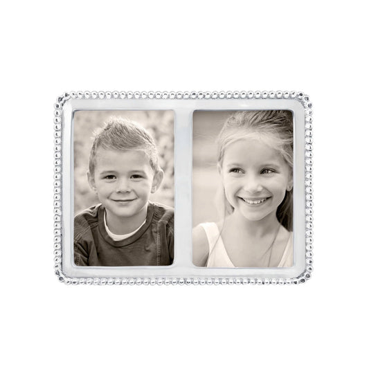 Mariposa Beaded Double 4x6 Frame