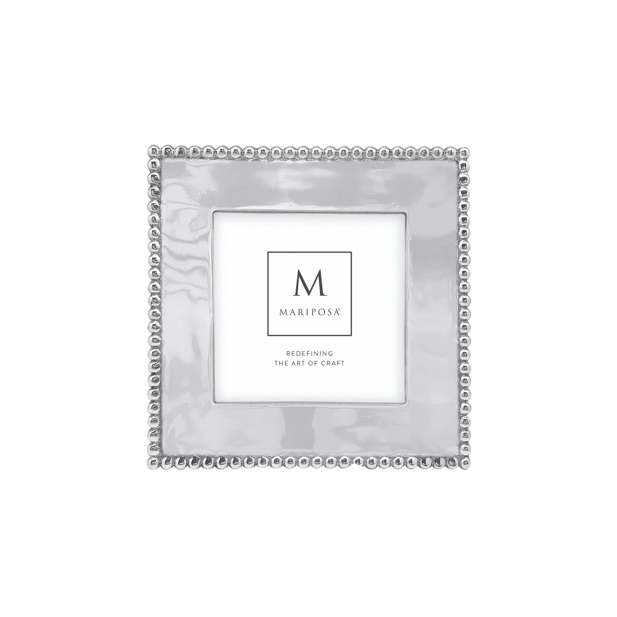 Mariposa Beaded 4x4 Engravable Frame