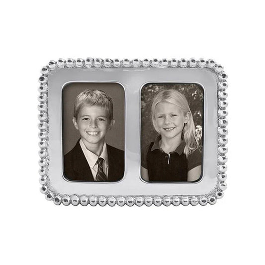 Mariposa Beaded 2x3 Double Frame
