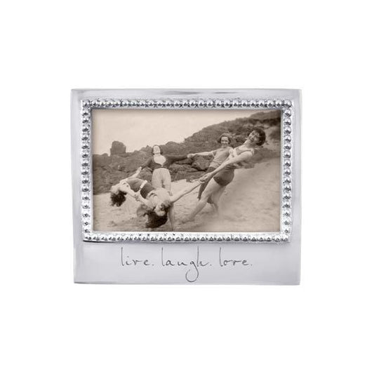 Mariposa LIVE. LAUGH. LOVE. Beaded 4x6 Frame