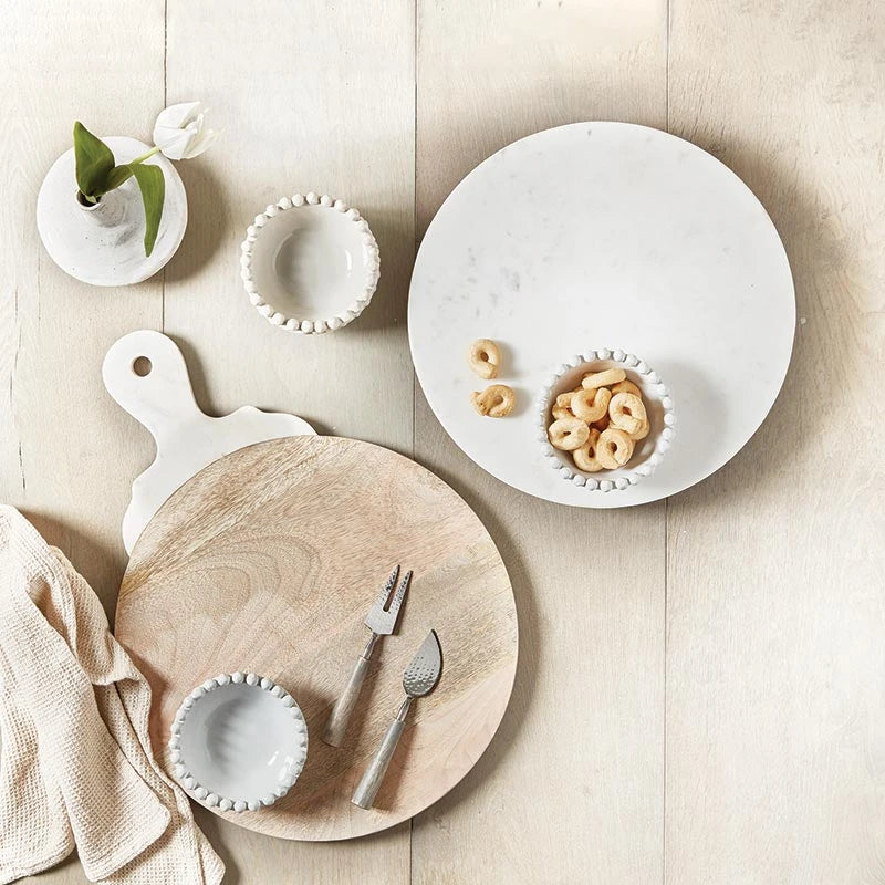 SB White Marble Lazy Susan