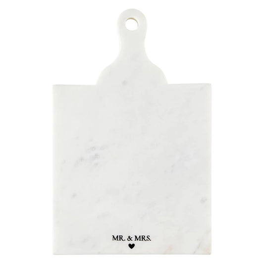 SB Marble Board with Handle - Mr. & Mrs.