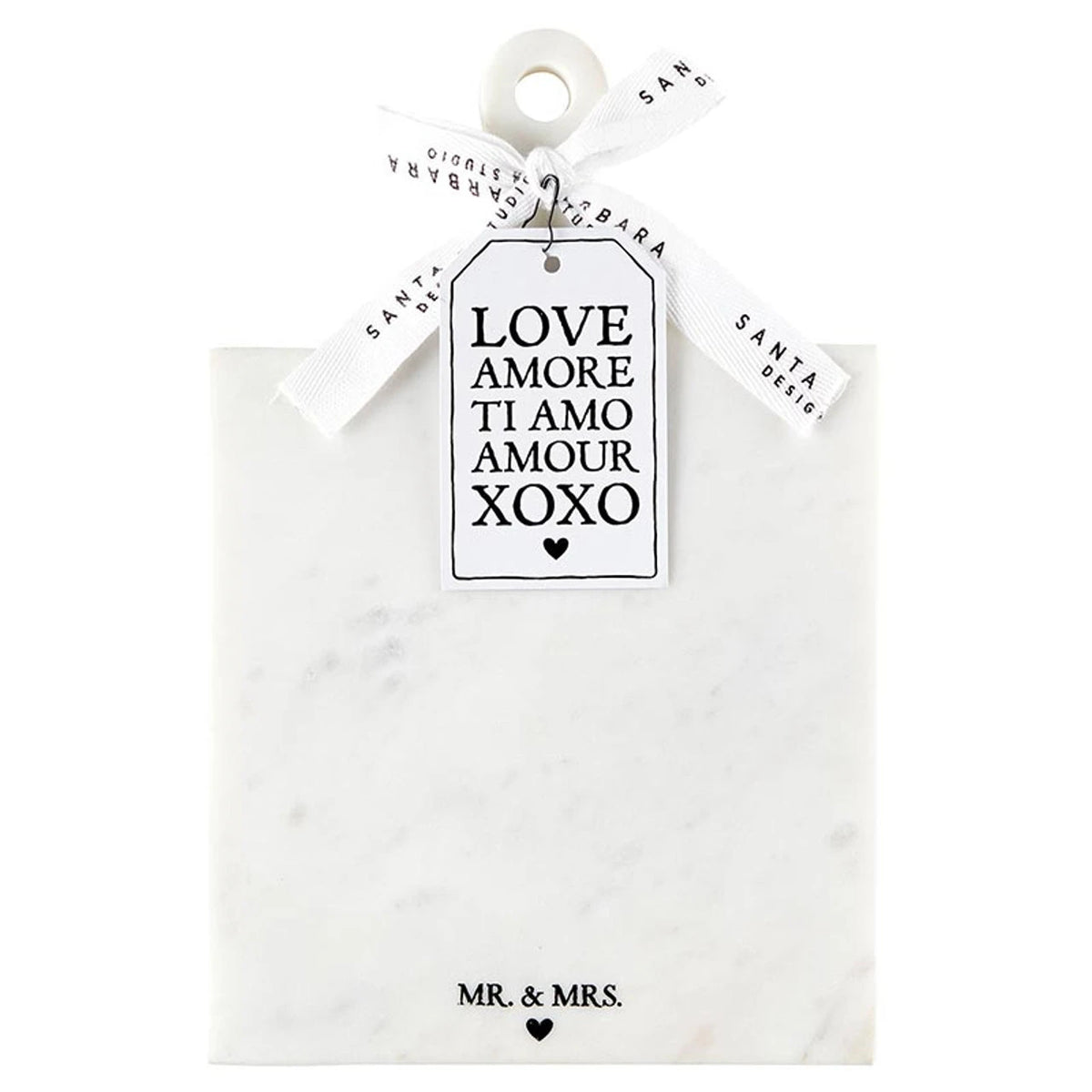 SB Marble Board with Handle - Mr. & Mrs.
