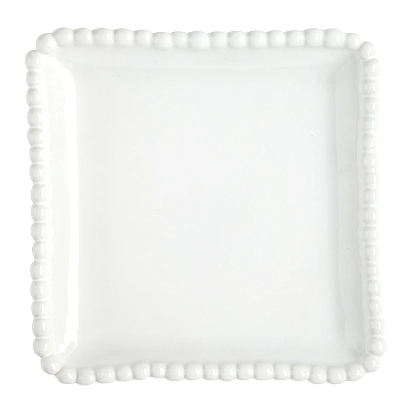 SB Ceramic Beaded Appetizer Plate 6" - Set of 4