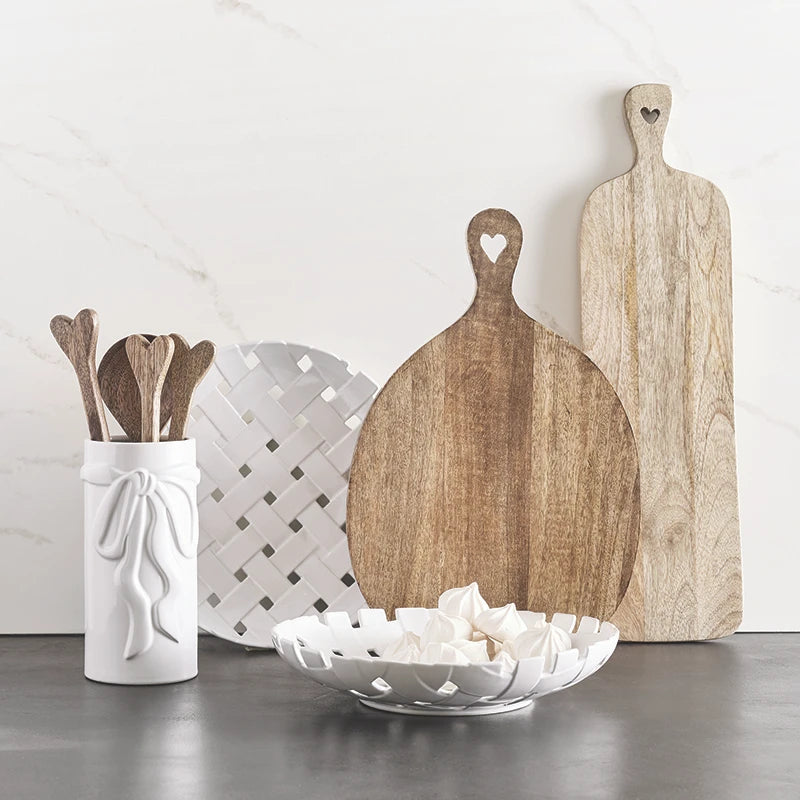 SB Ceramic Lattice Bowl - White