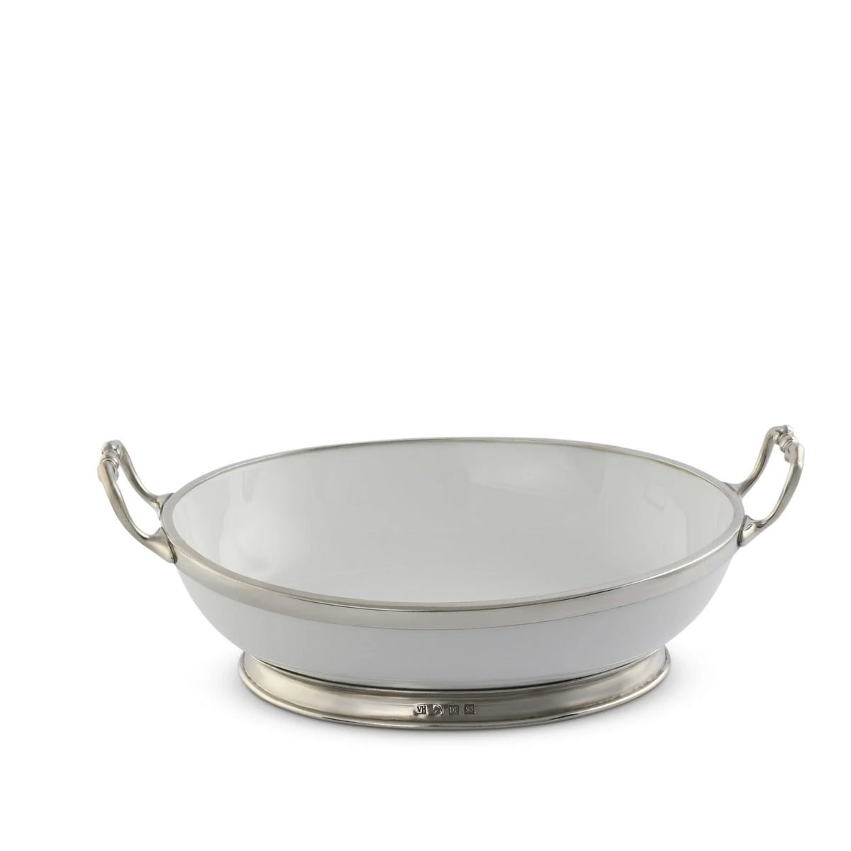 VH Appartenenza Porcelain Oval Bowl with Handles