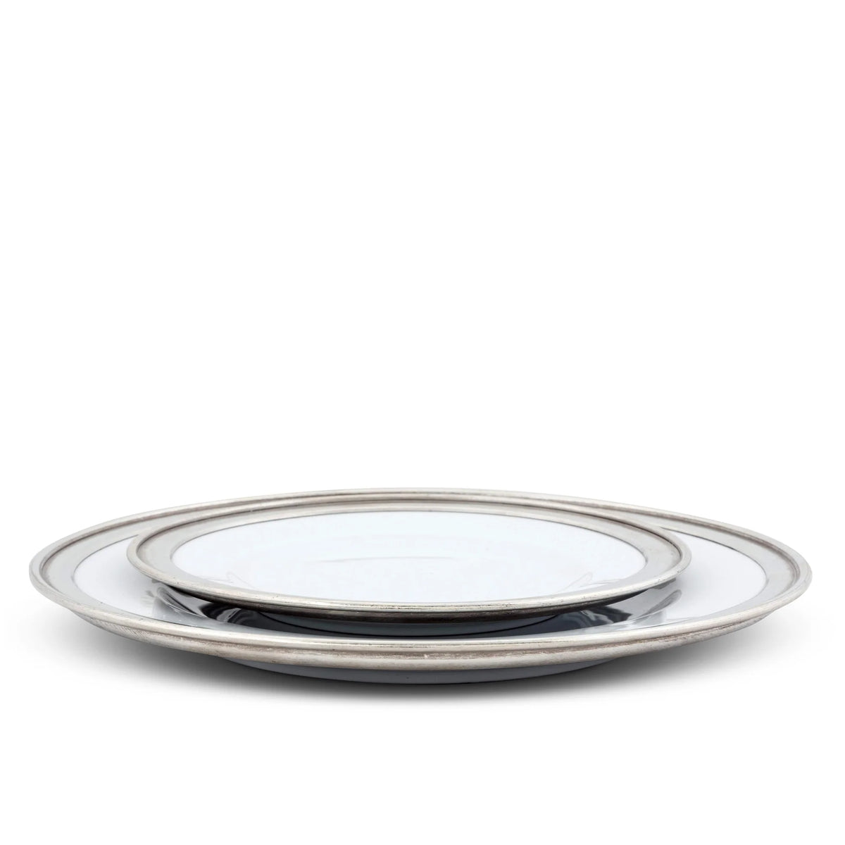 VH Appartenenza Classic Pewter Rim Dinner Plate