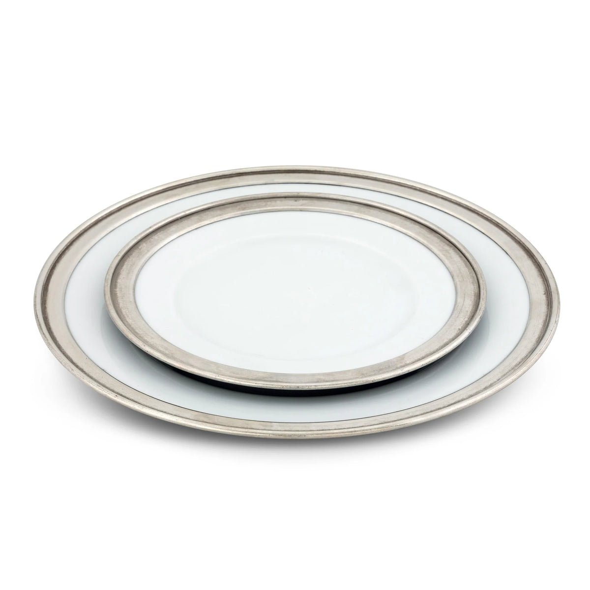 VH Appartenenza Classic Pewter Rim Salad Plate