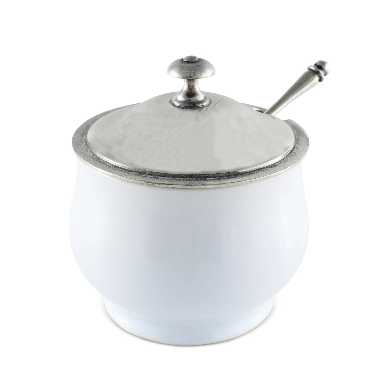 VH Appartenenza Stoneware Sugar Bowl and Spoon