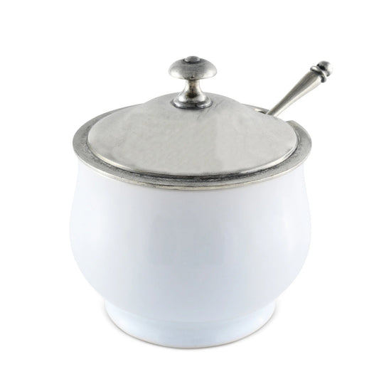 VH Appartenenza Stoneware Sugar Bowl and Spoon
