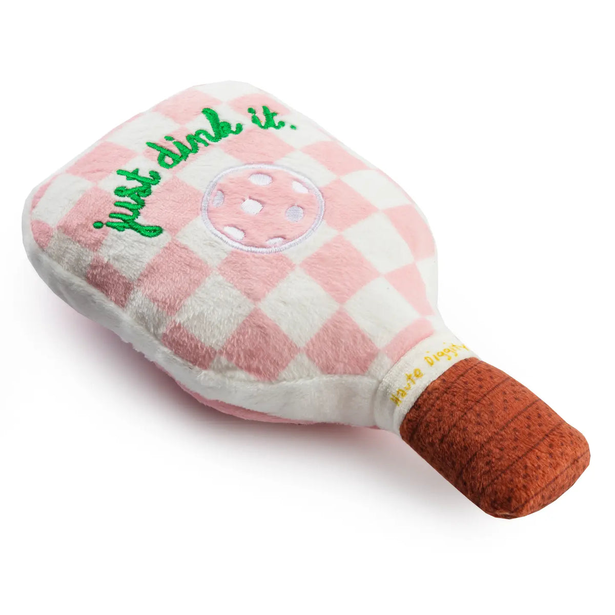 Checker Pickleball Paddle Dog Toy