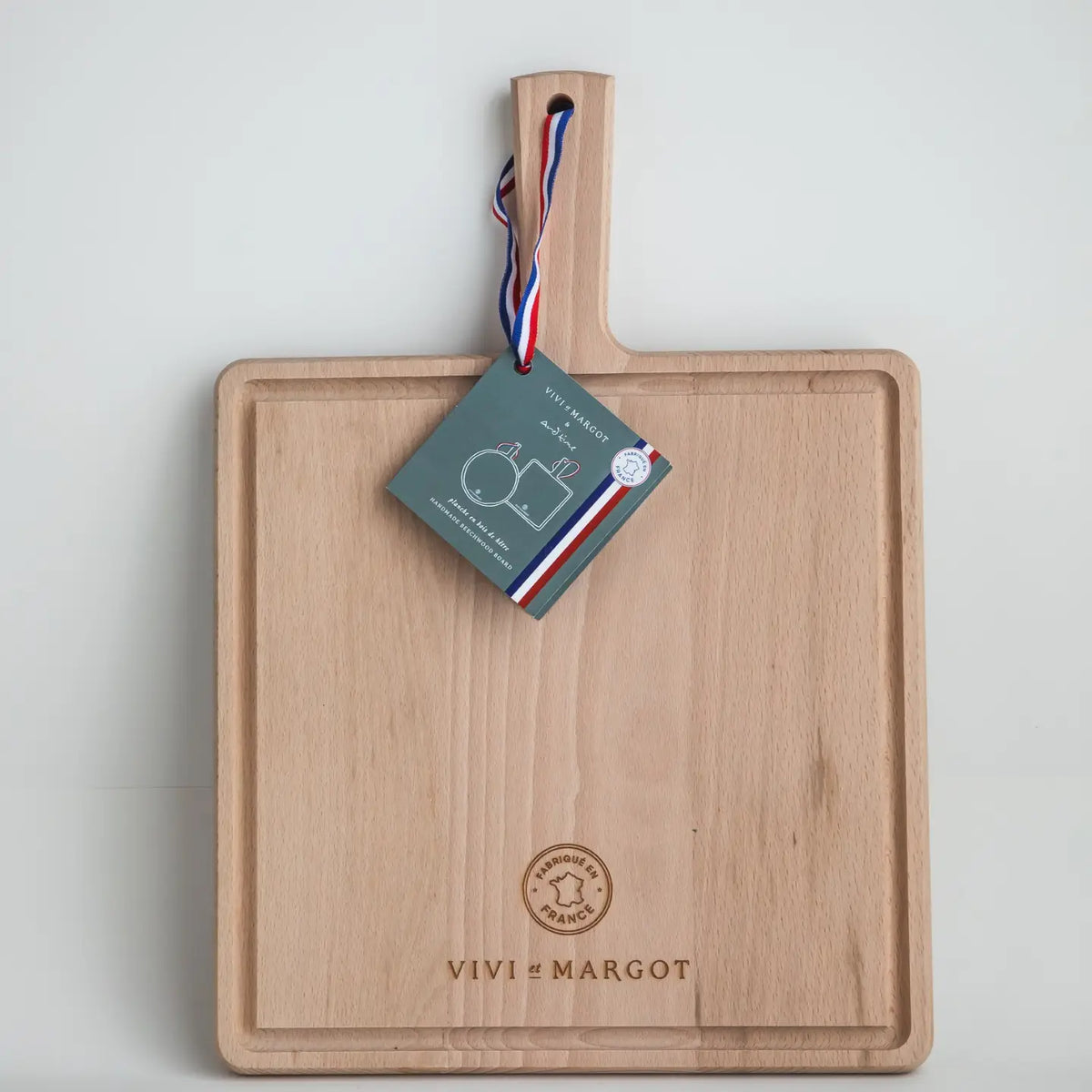 Hand Made French Wood Artisan Board Square